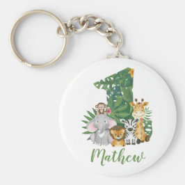 Llavero Salvaje un bebé primer cumpleaños Safari de la jun