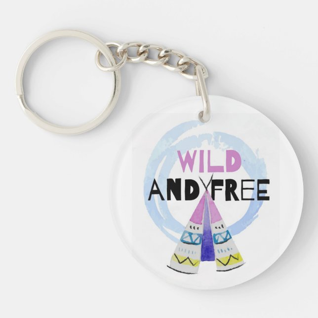 Llavero Salvaje y libre (Frente)