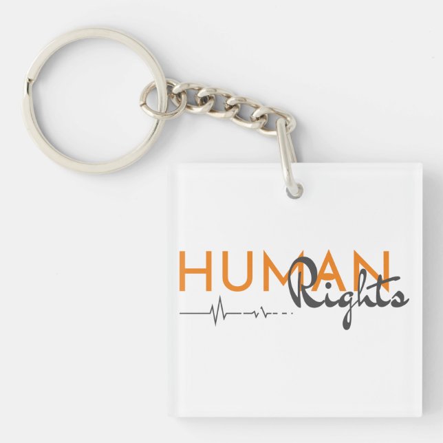 Llavero Salvamento de los derechos humanos (Frente)