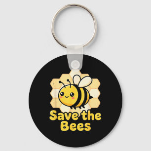 Llavero Salvar Abejas Cute Abeja Panal Ambiental Tierra