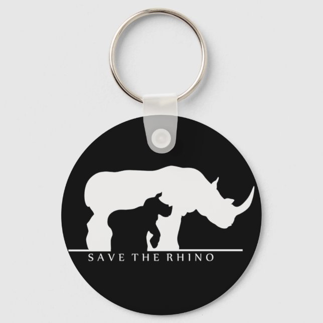 Llavero Salvar al rinoceronte (Anverso)