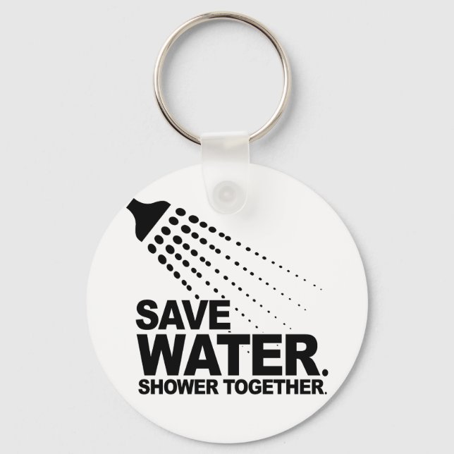 LLAVERO SALVAR EL AGUA. DUCHE JUNTOS. (Anverso)