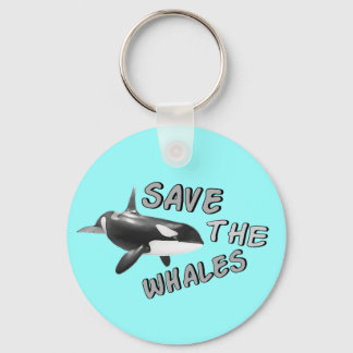 Llavero Salvar la cadena de claves de las ballenas