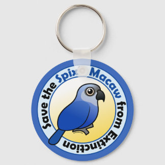 Llavero Salvar la cadena de claves Macaw de Spix