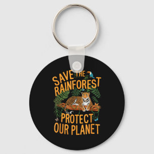 Llavero Salvar La Selva Protege Nuestro Planeta Clima Orej