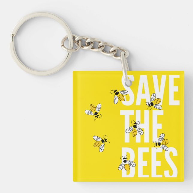 Llavero Salvar las abejas (Frente)