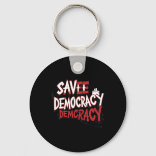 Llavero Salvemos la democracia. Pegatina