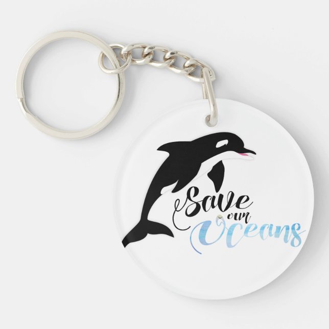 Llavero Salvemos nuestros océanos (Frente)
