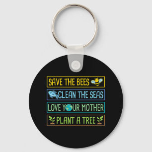 Llavero Salven A Las Abejas Limpiar Los Mares Aman Tu Plan
