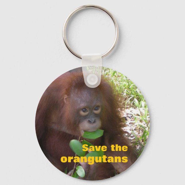 Llavero Salven a los Orangutans (Anverso)