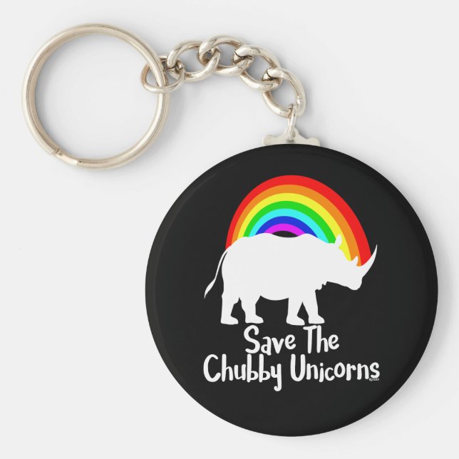 Llavero Salven A Los Unicornios De Chubby (Frente)