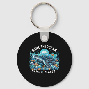 Llavero Salven El Océano Salvando El Planeta De La Tortuga