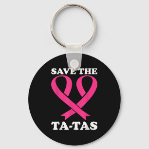 Llavero ¡Salven Los Ta-tas! Conciencia sobre el cáncer de 