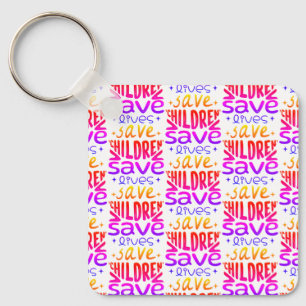 Llavero Salven niños, salven vidas