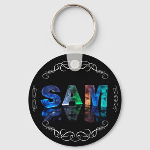 Llavero Sam superestrella - Nombre en luces (Fotografía)