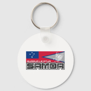 Llavero Samoa Muamua Le Atua - bandera de American