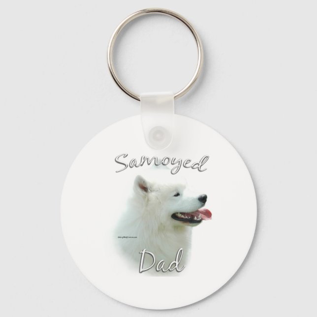 Llavero Samoyed Dad 2 (Anverso)