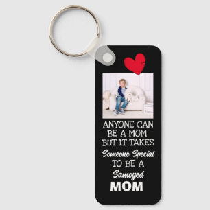 Llavero Samoyed...Mejor Personalizado de mamá de doble car