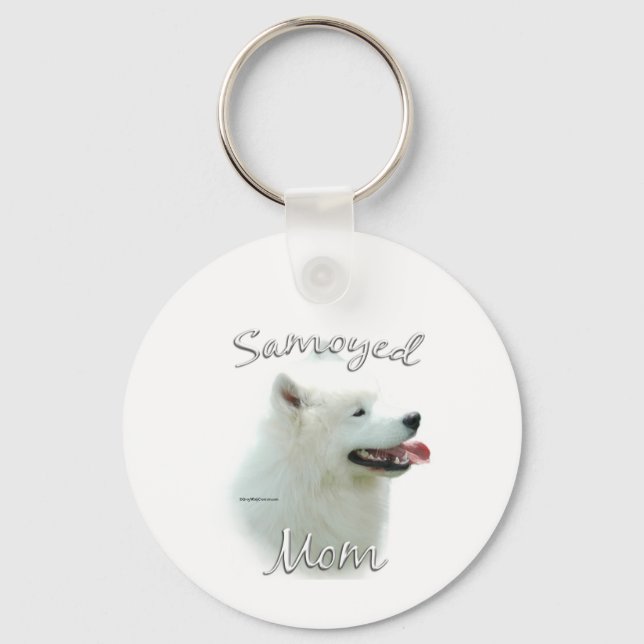 Llavero Samoyed Mom 2 (Anverso)