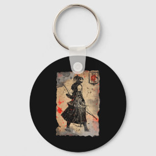 Llavero Samurái Arte Japonés Retro Impresión Bushido Premi