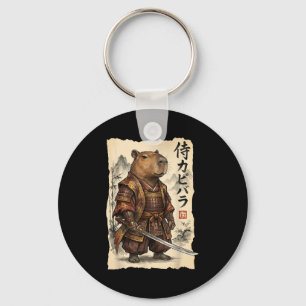 Llavero Samurái Carpincho Arte Japonés Gráfico Antiguo Div