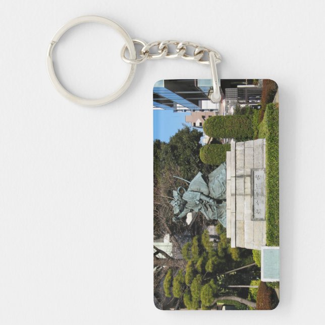 Llavero Samurai Kamakura Gongoro Kagemasa Kabuki Estatua (Frente)