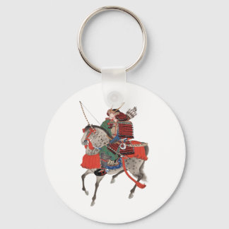 Llavero Samurai vintage a caballo, c. 1878
