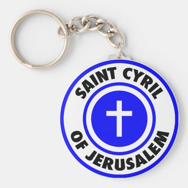 Llavero San Cirilo de Jerusalén (Frente)