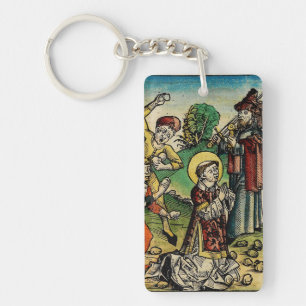 Llavero San Esteban el Protomártir Iconografía de Arte Fin