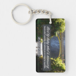 Llavero San Francisco de Asís citando a Inspirador "Hacien