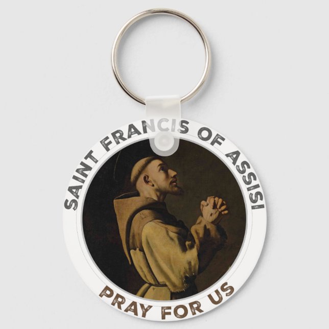 Llavero San Francisco de Asís reza por nosotros (Anverso)