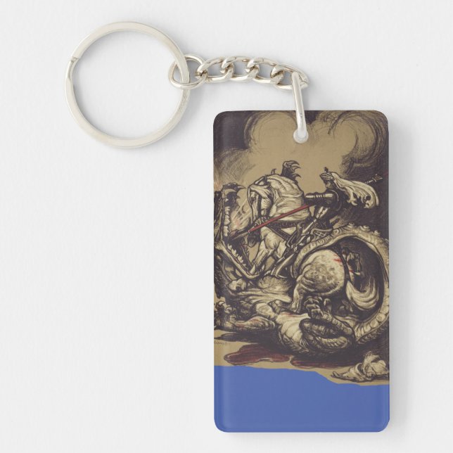 Llavero San Jorge mata al dragón (Frente)
