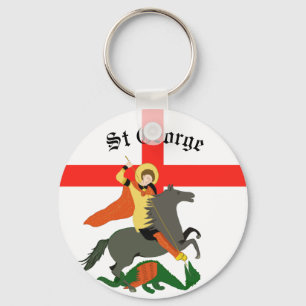 Llavero San Jorge y el Dragón y Cruz de San Jorge