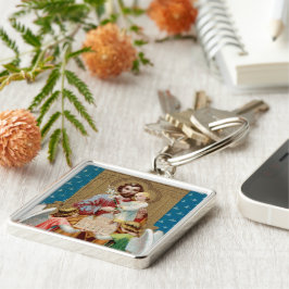 Llavero San José al frente Recibiendo Maquette del Vatican