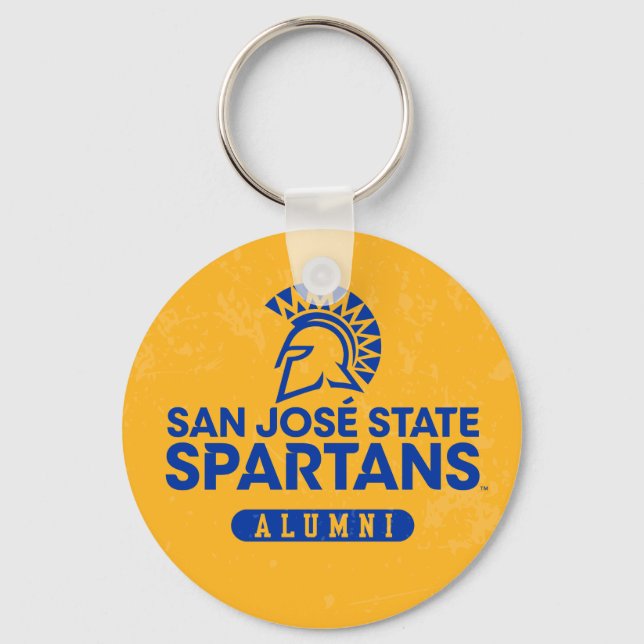 Llavero San Jose State Spartans Distressed (Anverso)