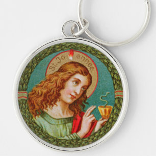Llavero San Juan Evangelista (JMAS 06) Metal Redondo