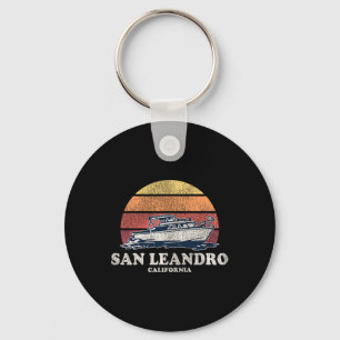 Llavero San Leandro Ca Vintage Boating 70 Retro Boat Desi