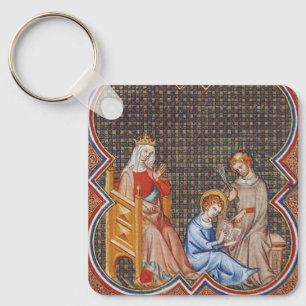 Llavero San Luis IX de Francia Patrono de Reyes Arte