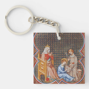 Llavero San Luis IX de Francia Patrono de Reyes Arte