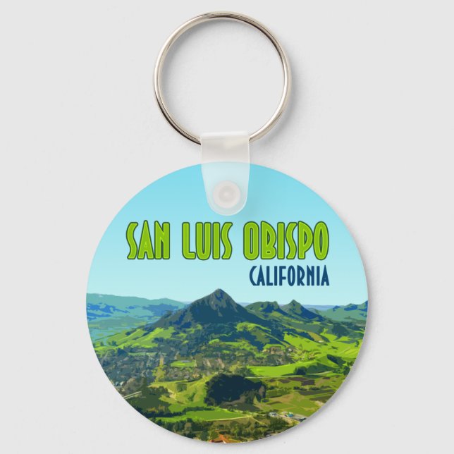 Llavero San Luis Obispo California Vintage (Anverso)