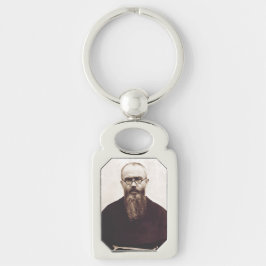 Llavero San Maximiliano Kolbe sacerdote católico polaco