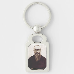Llavero San Maximiliano Kolbe sacerdote católico polaco