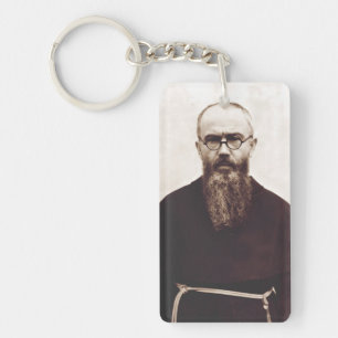Llavero San Maximiliano Kolbe sacerdote católico polaco 