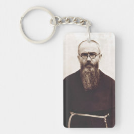 Llavero San Maximiliano Kolbe sacerdote católico polaco