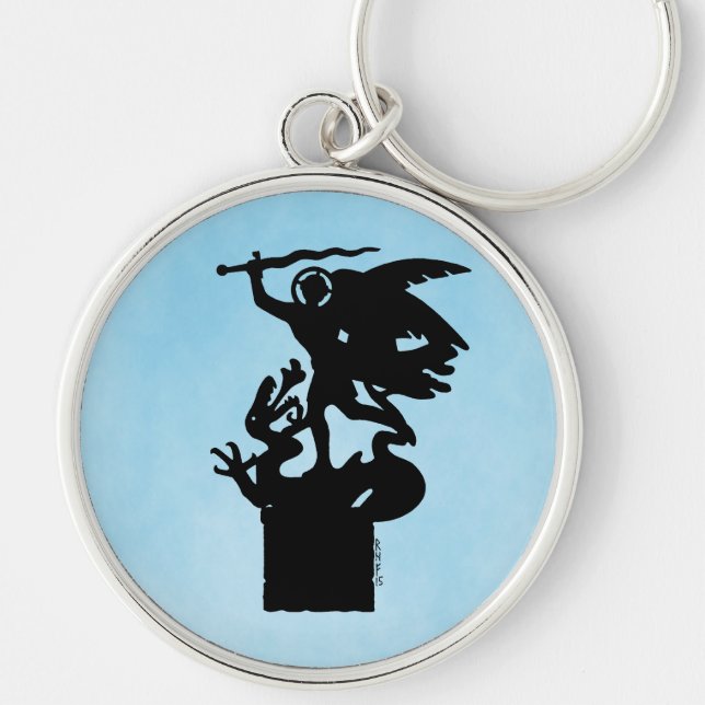 Llavero San Miguel y Dragón (Frente)