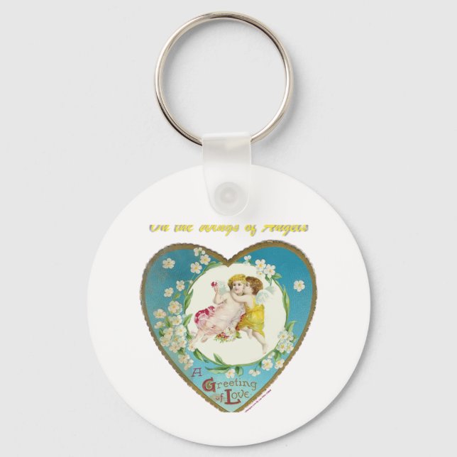 Llavero San Valentín victoriano en los ángeles de los rega (Anverso)