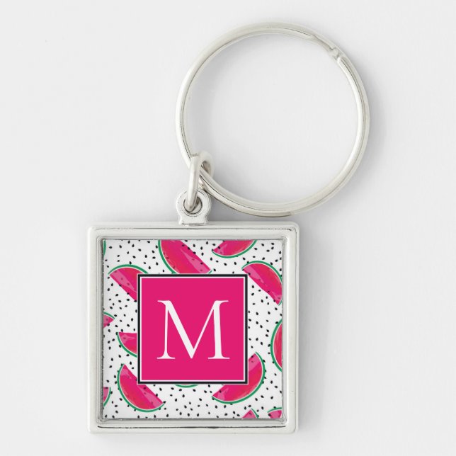 Llavero Sandía de neón en modelo de las semillas (Frente)