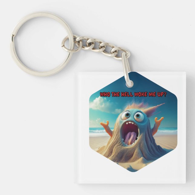 Llavero Sandman Quiere Saber Quién Lo Despertó (Frente)