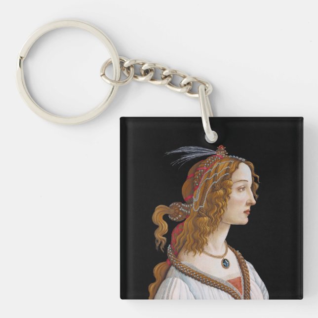 Llavero Sandro Botticelli - Retrato de Simonetta Vespucci (Frente)