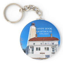 Sandy Hook Lighthouse New Jersey Keychain